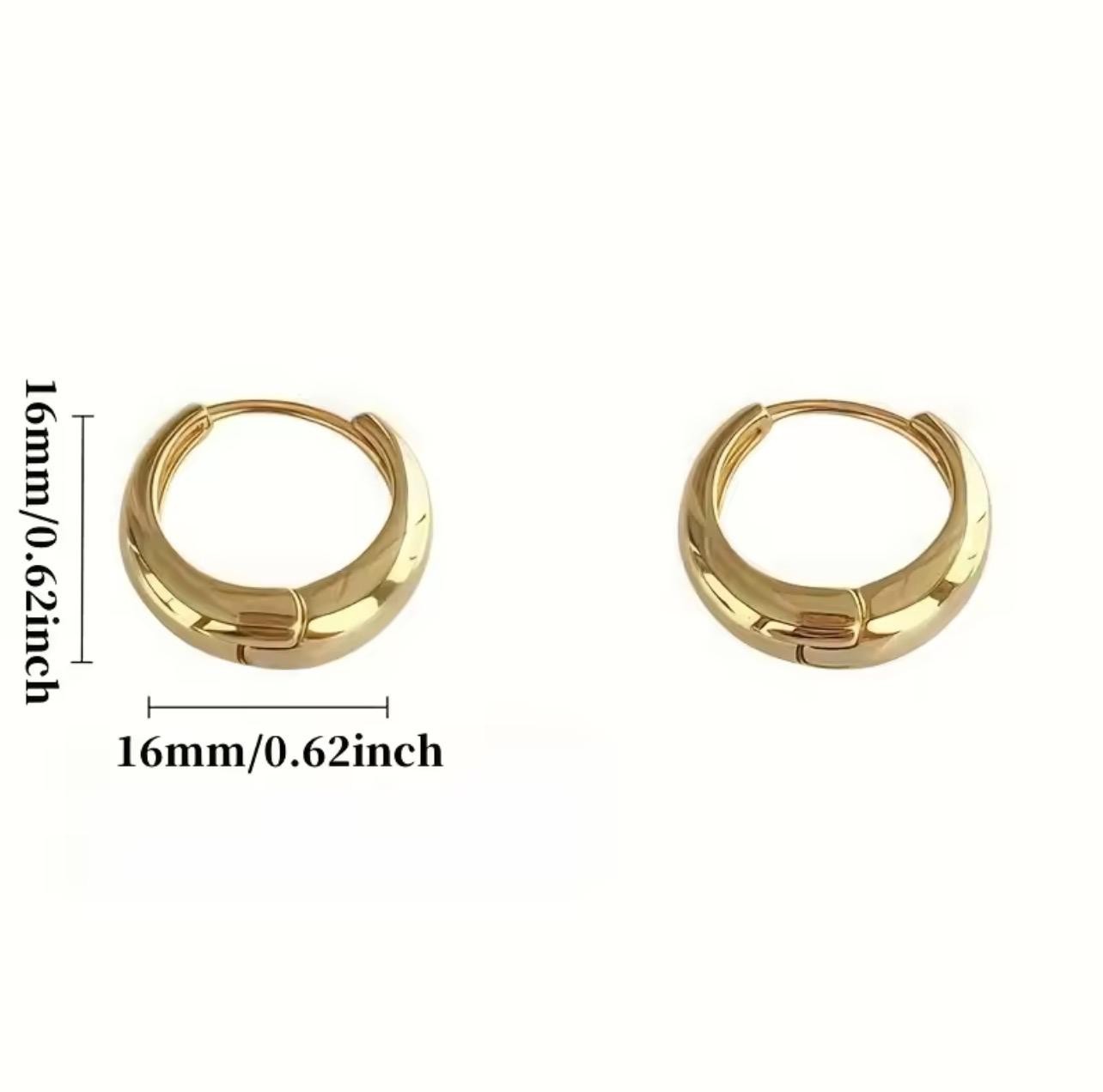 Hoop Small Earring Women Golden Fashion Stylish Dainty Everyday Waer Minimalest