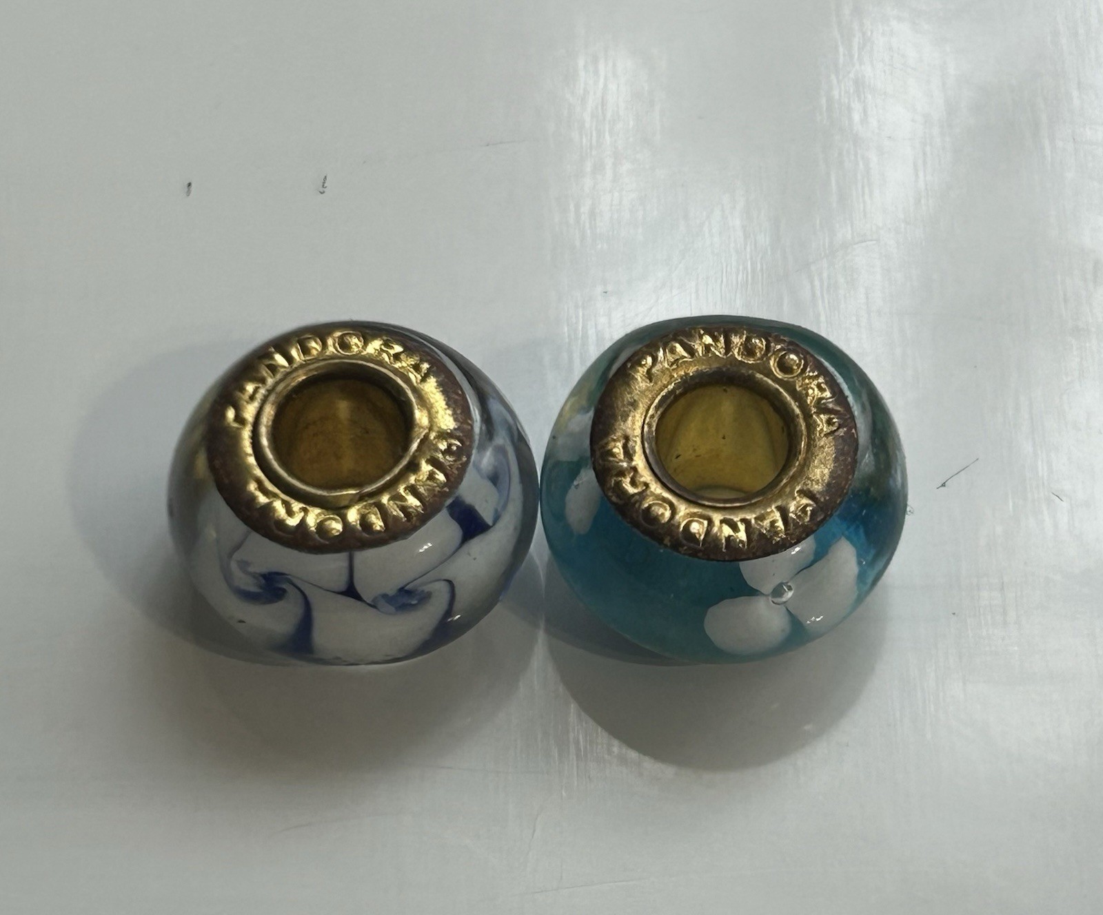 925 (13) Big Hole Murano Glass Beads Charms Unmarked (29) Italy MA (1) 2 Unknown