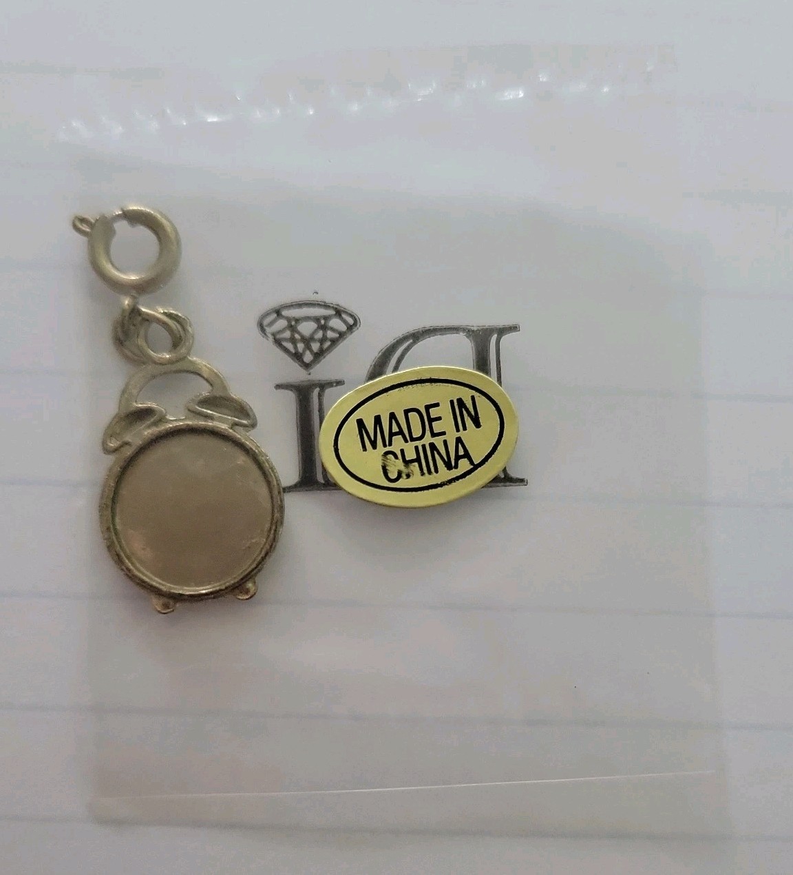 Clock Diamonds International Gold Tone charm brand new DI Cruise watch
