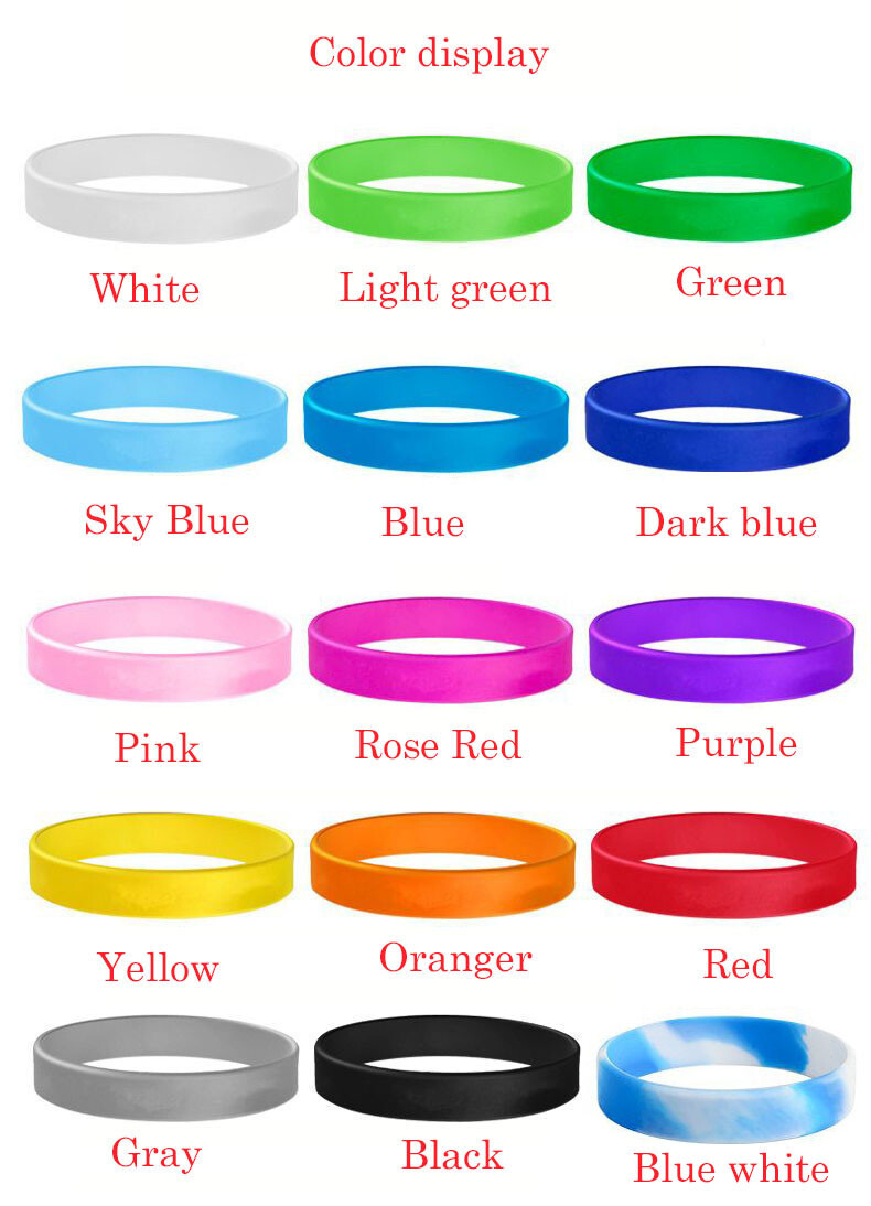 2-5pcs Custom Engraved Silicone Wristbands – Personalized Luxe Rubber Bracelets