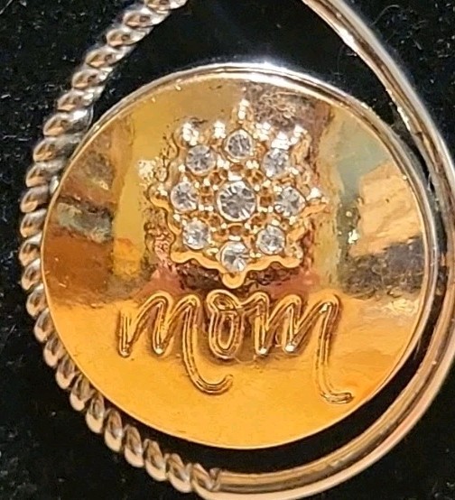 Ginger Snaps Gold Mom Snap With Crystal Cluster