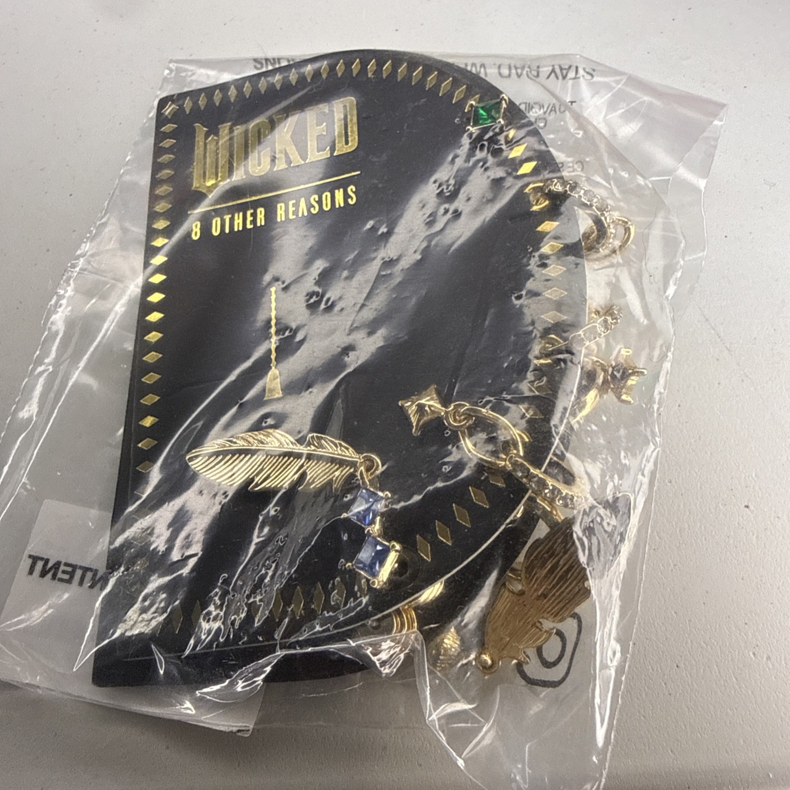 NEW Wicked X 8 Other Reasons Destined To Fly Earring Set 5 Pairs 18k Gold Plate