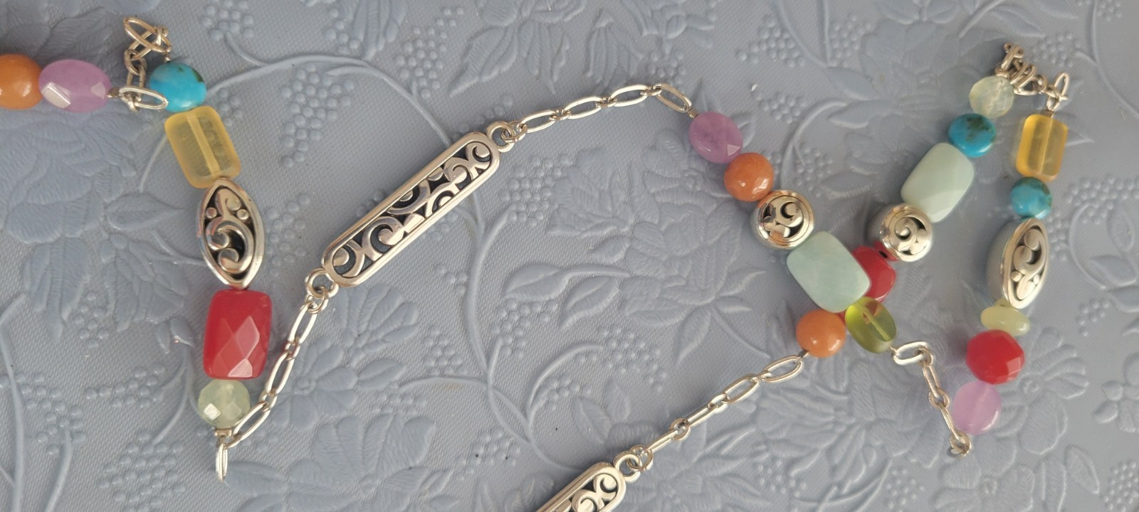 NWT Brighton CONTEMPO Splash Necklace & Pouch