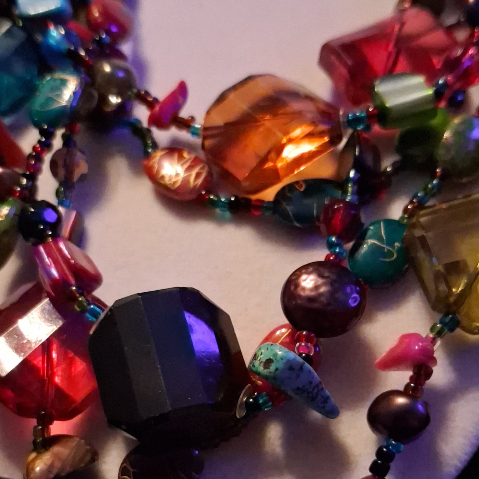 Multi-Strand Colorful boho fun neckless