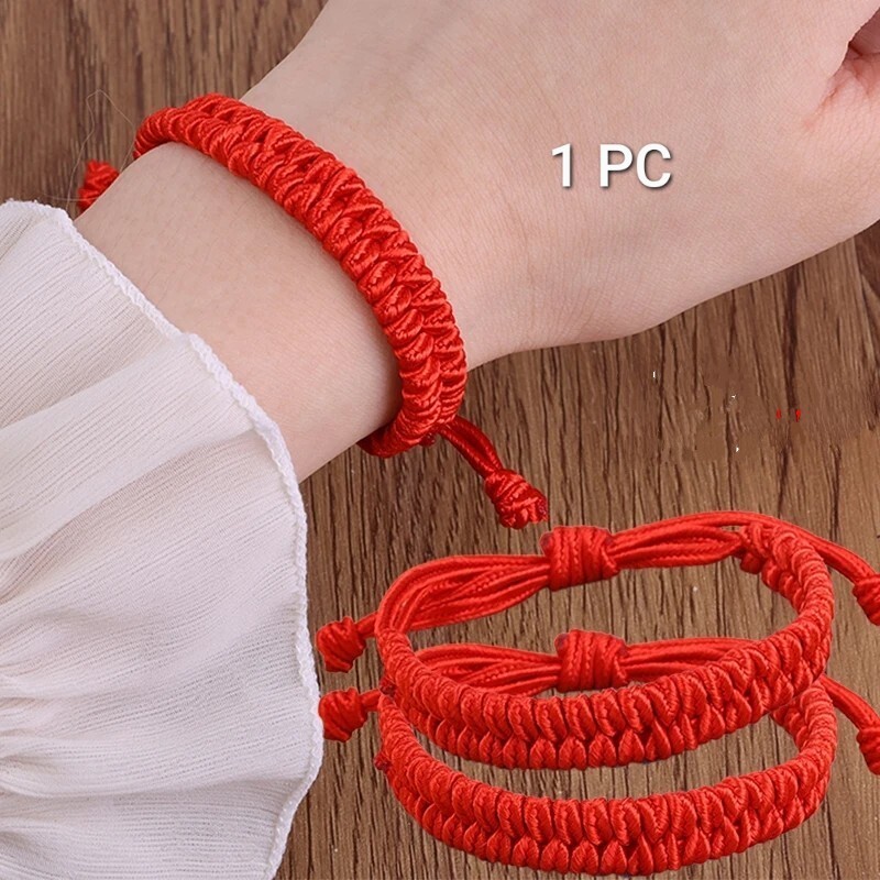 Tibetan Buddhist Bracelet Lucky Handmade Braided Adjustable Knot Charm Unisex