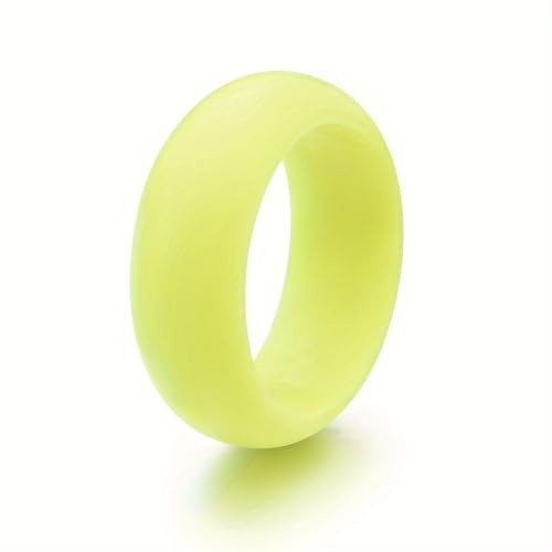 10-Pack Hypoallergenic Silicone & Rubber Ring Set for Women – 8mm Wide 6