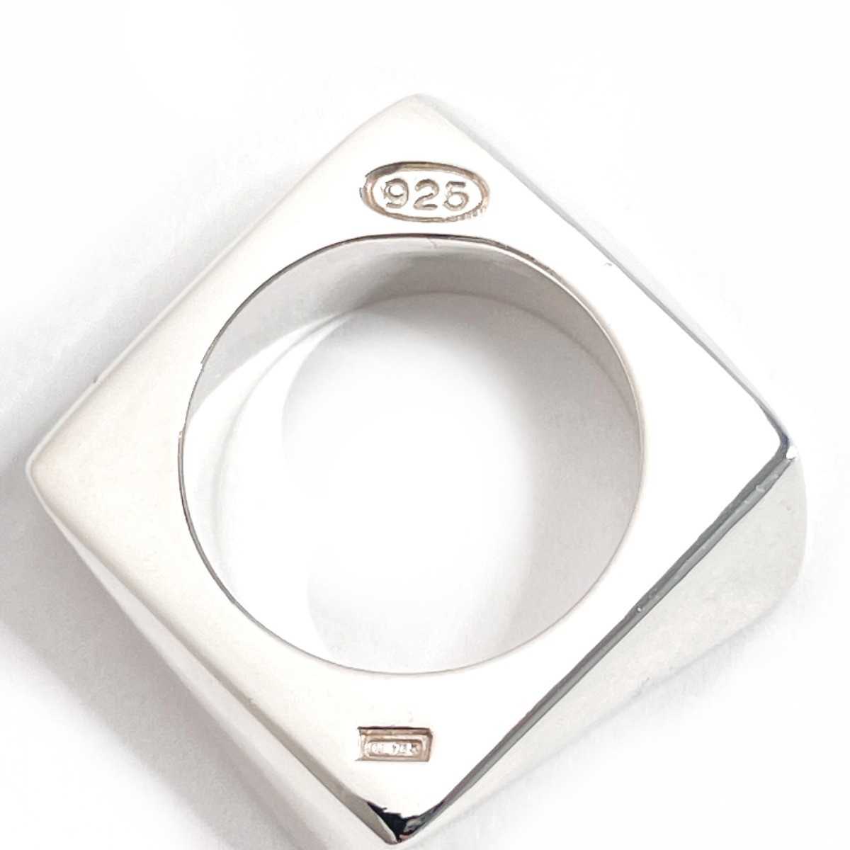 Salvatore Ferragamo Ring Square Silver925 US 5(US Size) Women vintage Accessory