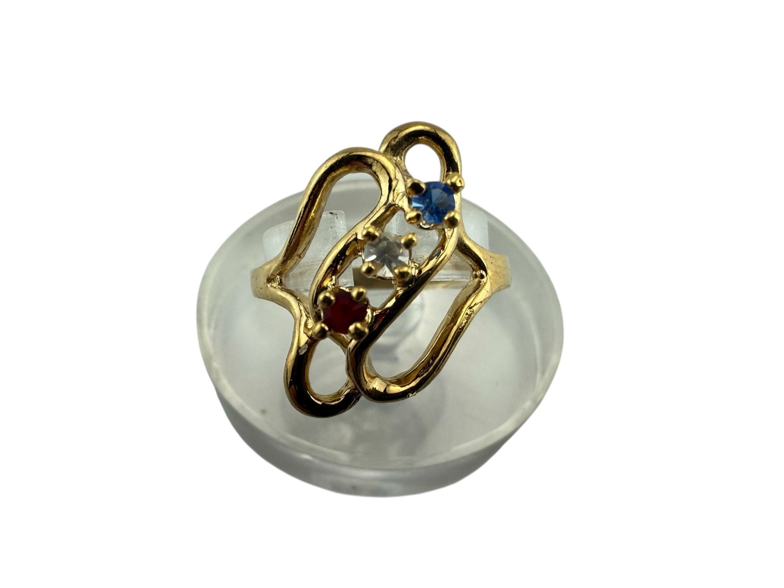 USA Red White and Blue Ring Women’s Cocktail jewelry Size