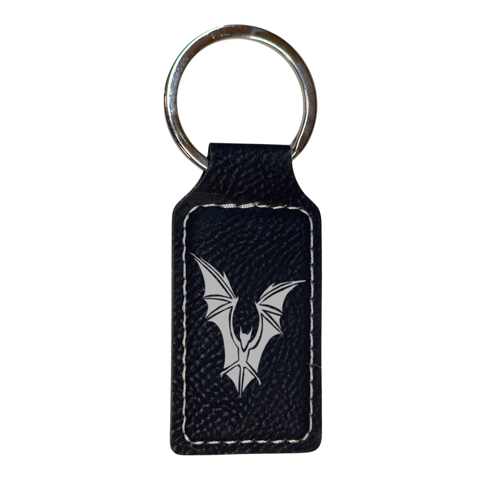 Keychain – Rectangle – The Bat – Leather