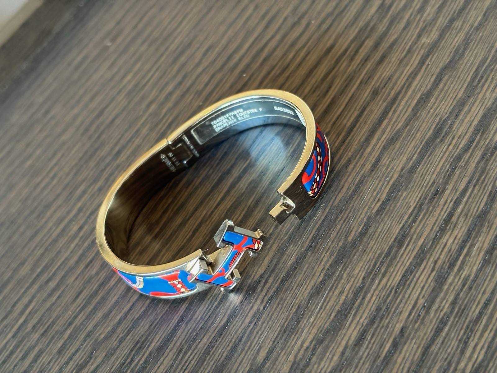 HERMÈS Clic H Bracelet Blue