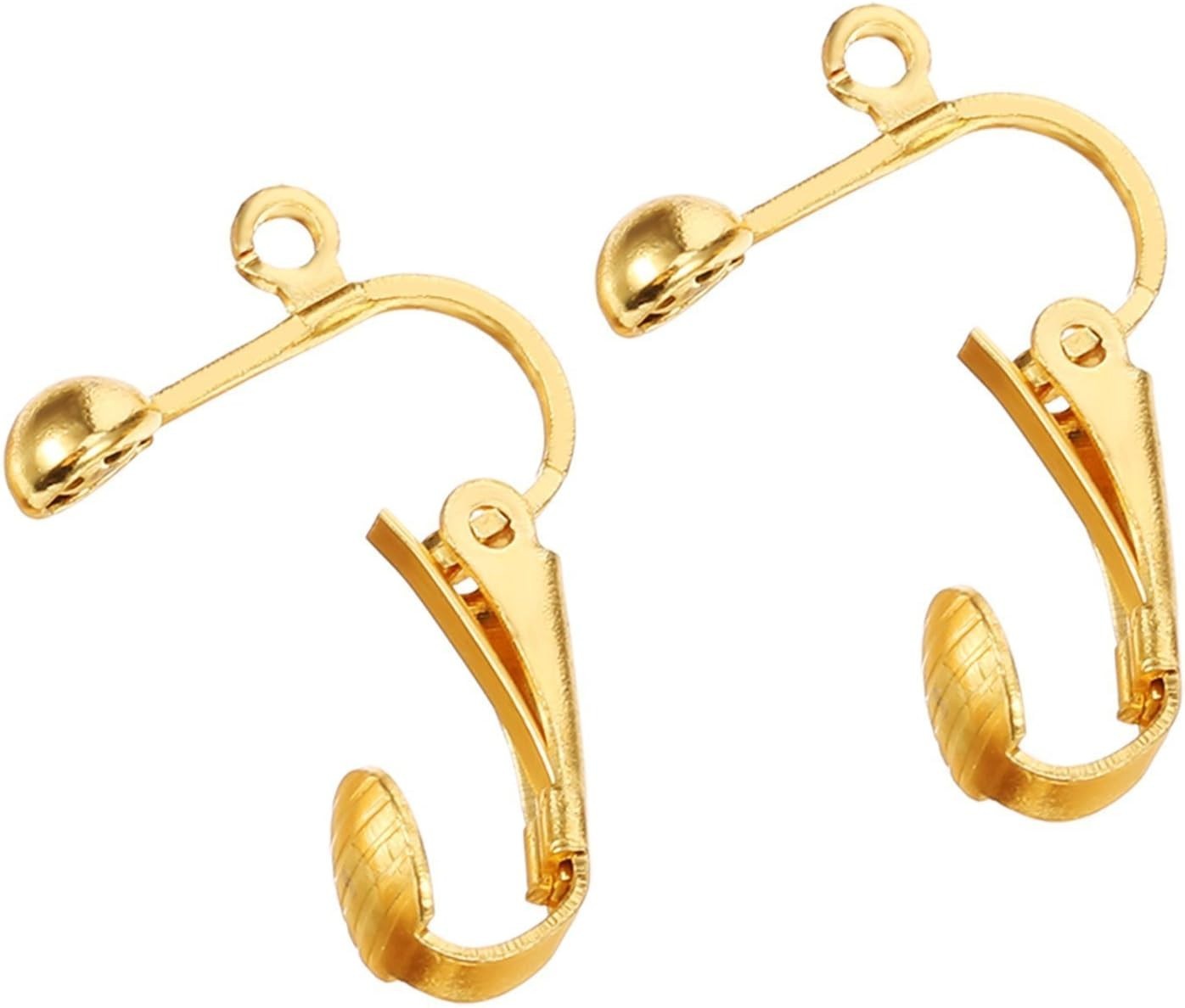 Gold and Silver Clip On Earring Converters 36 Pieces for All Occasions