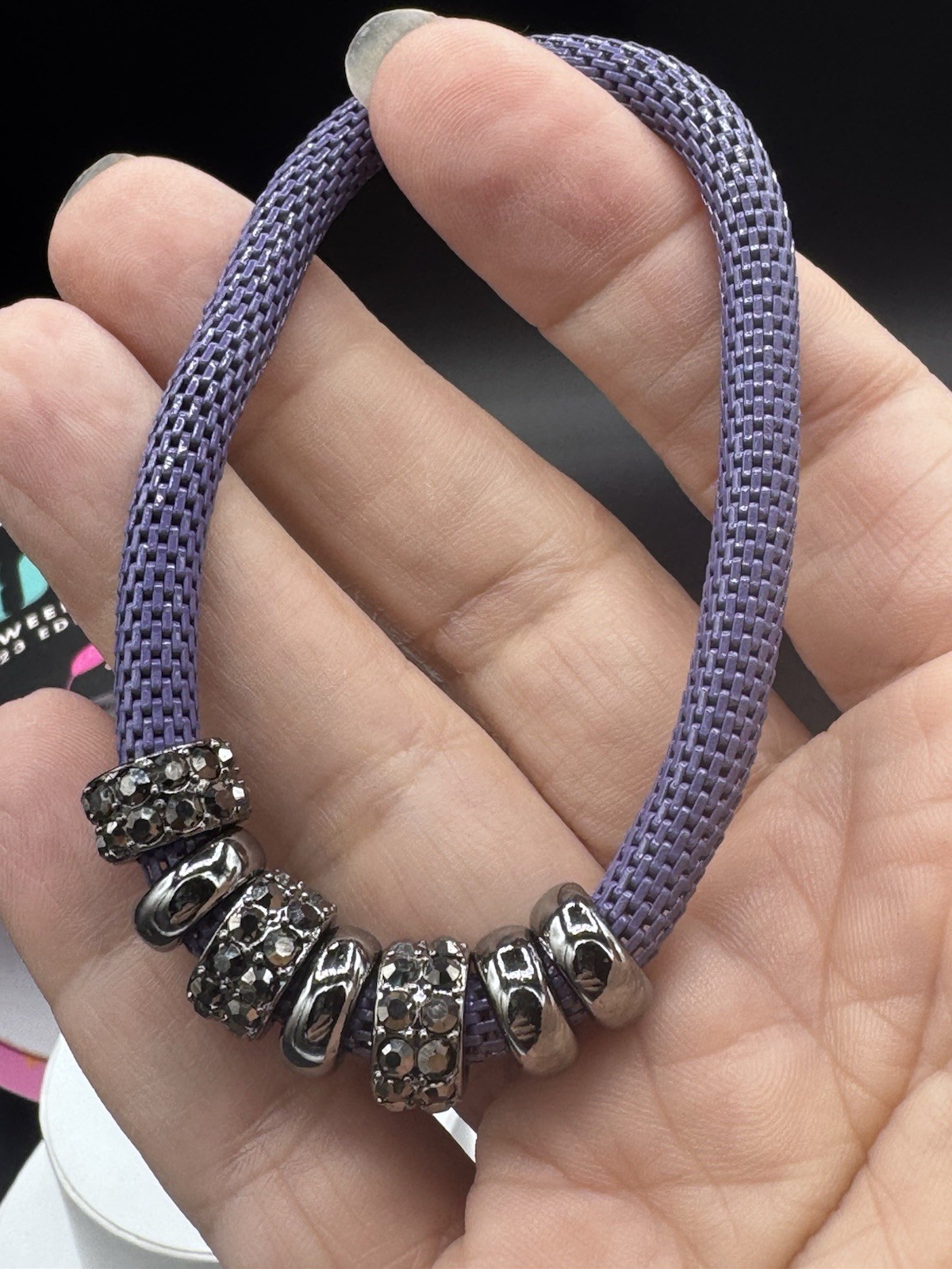 Bomb Party Halloween Stackable 4-Bracelet Set, Charm, Hematite Plated, RBP6275
