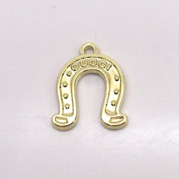 Gucci Horseshoe Gold Tone Pendant Top Charm Used L 1.5 x W 1.4cm 0.55×0.59in
