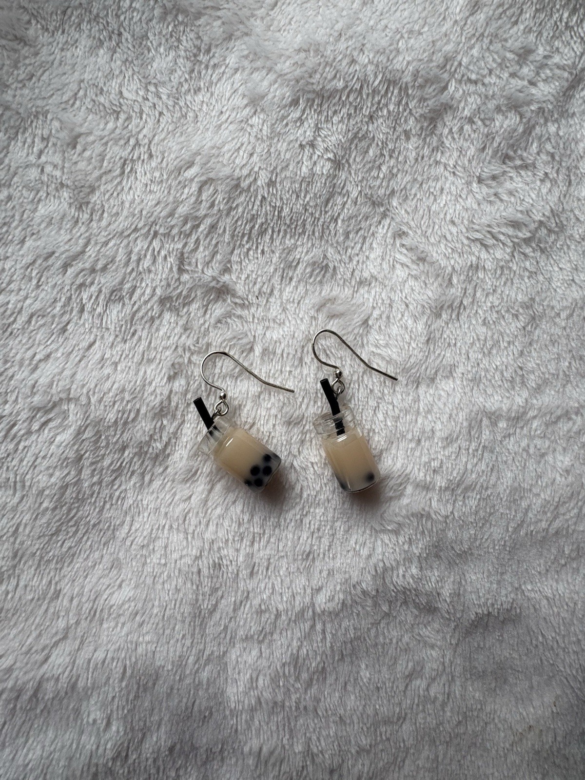♡Adorable Boba Milk Tea Earrings Himekaji