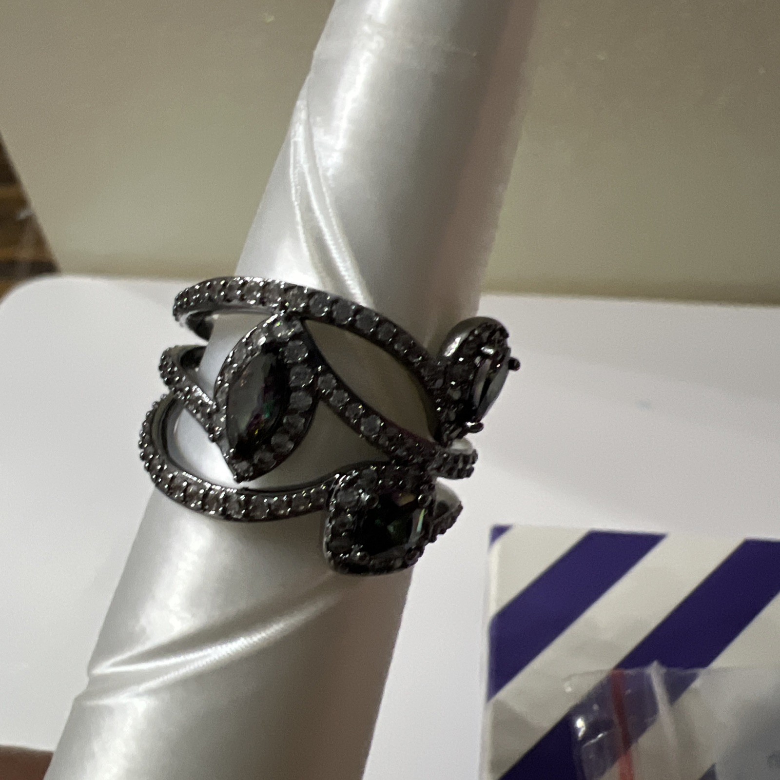 Bomb Party June birthday 2026 ring sz 7 “Make Then Look” LC Alexandrite Hematite