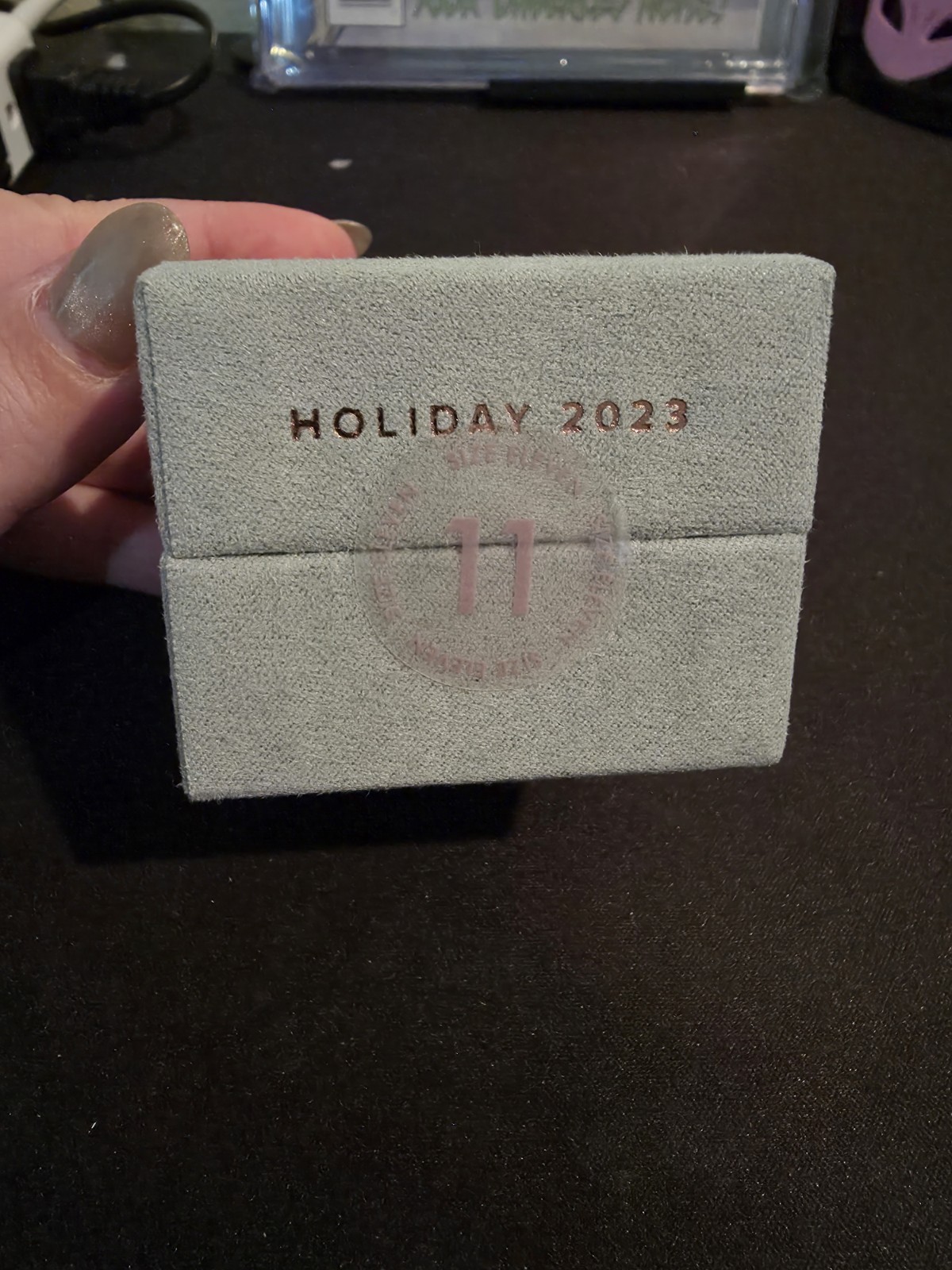 Bomb Party Lux Bands Holiday 2023 Stunning Looks Sz 11 Hematite Plating CZ NWT