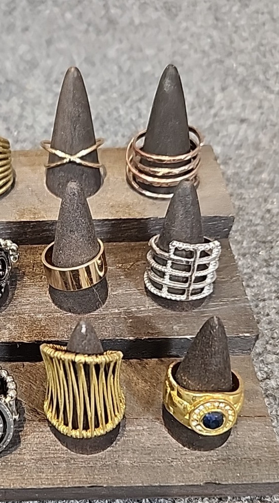 Jewelry 18 Rings Egyptian Theme Adjusts Sized Stretch See Description Lot #219
