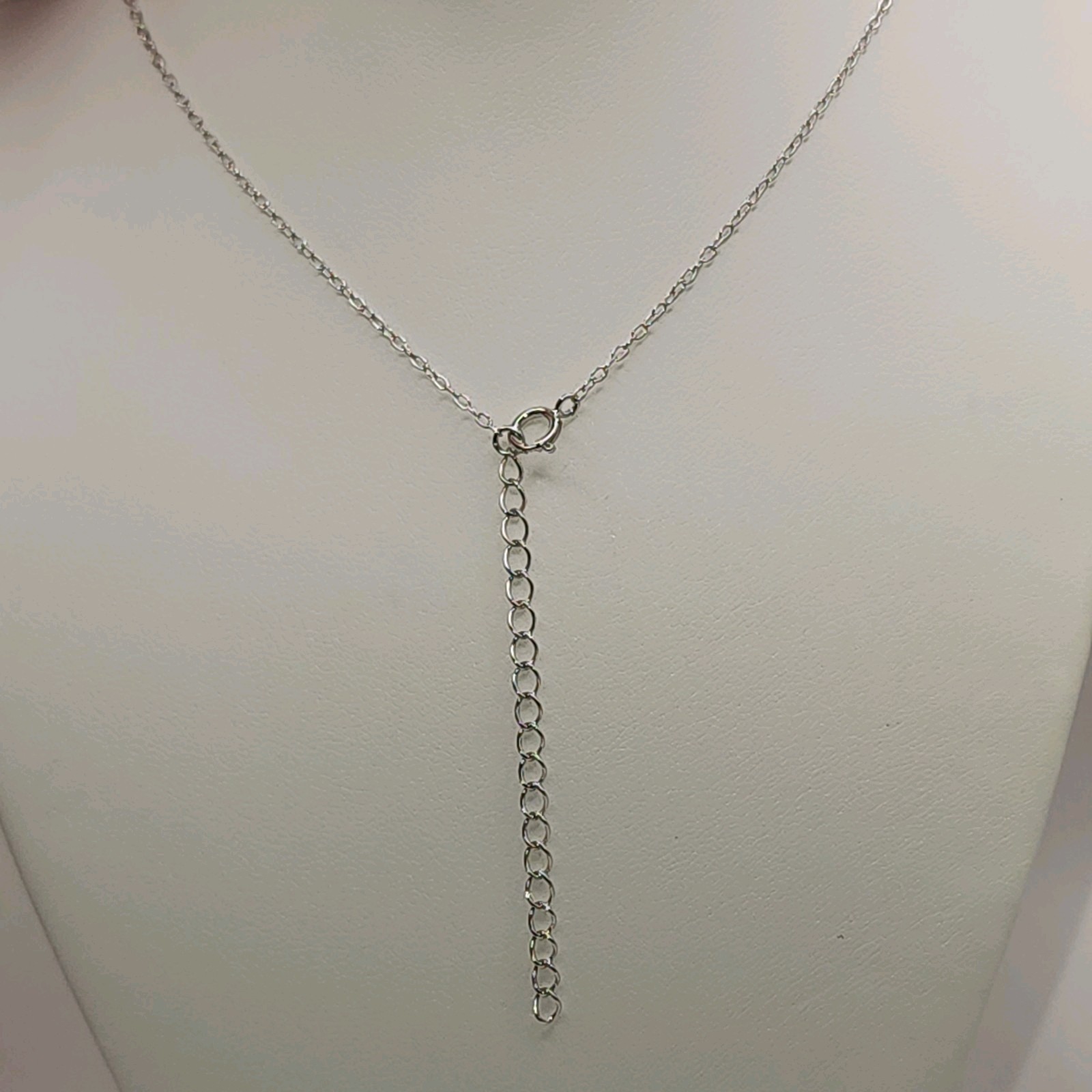 925 NEW Sterling Silver Pendant &Earrings Set Created Topaz &CZ