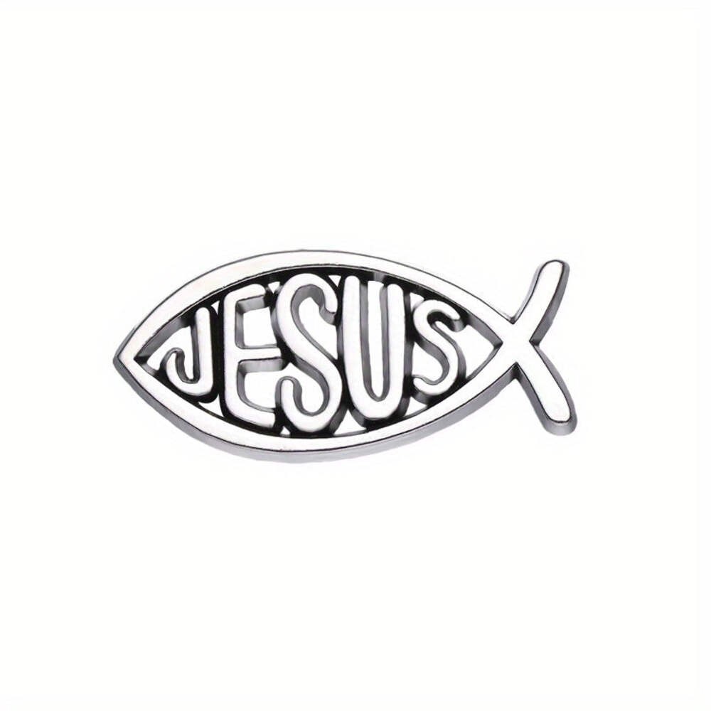 Jesus Ichthys Fish Christian Pin Inspirational Gift for Faith & Spirituality
