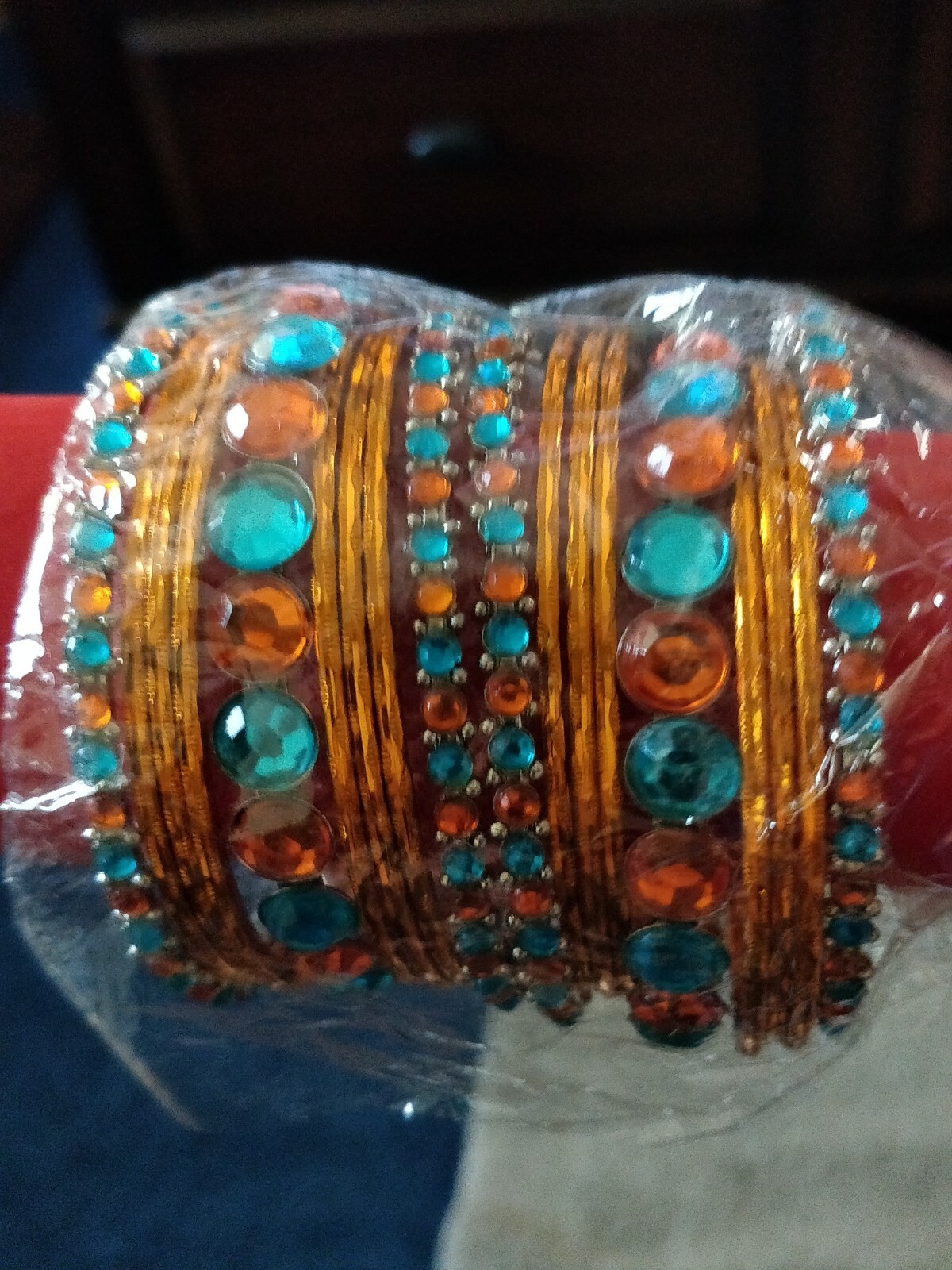 SET OF TOTAL 18 PIECE COLOURFULL BANGLES AS SEEN IN PICTURE 21/2 INSIDE DIAMETE