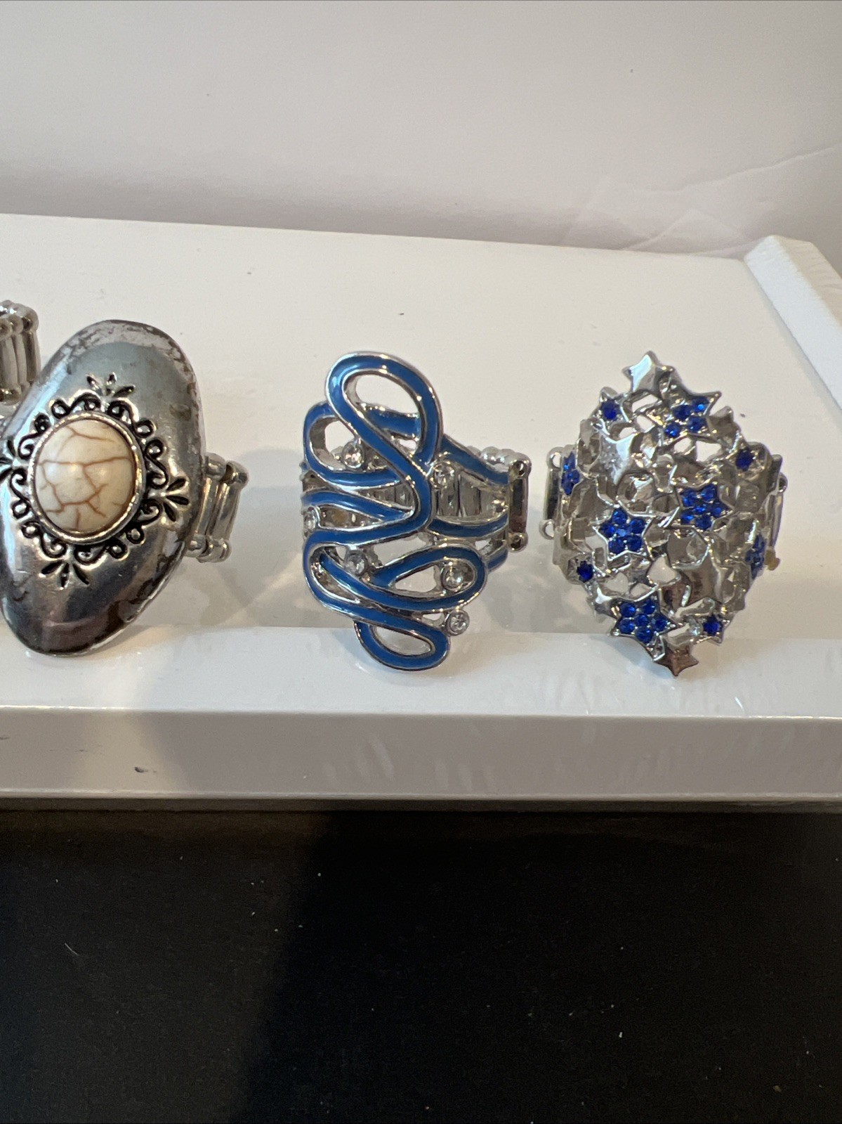 Lot of Paparazzi Statement Jewelry 1Bracelet/2Necklace/ear rings sets & 13 Rings