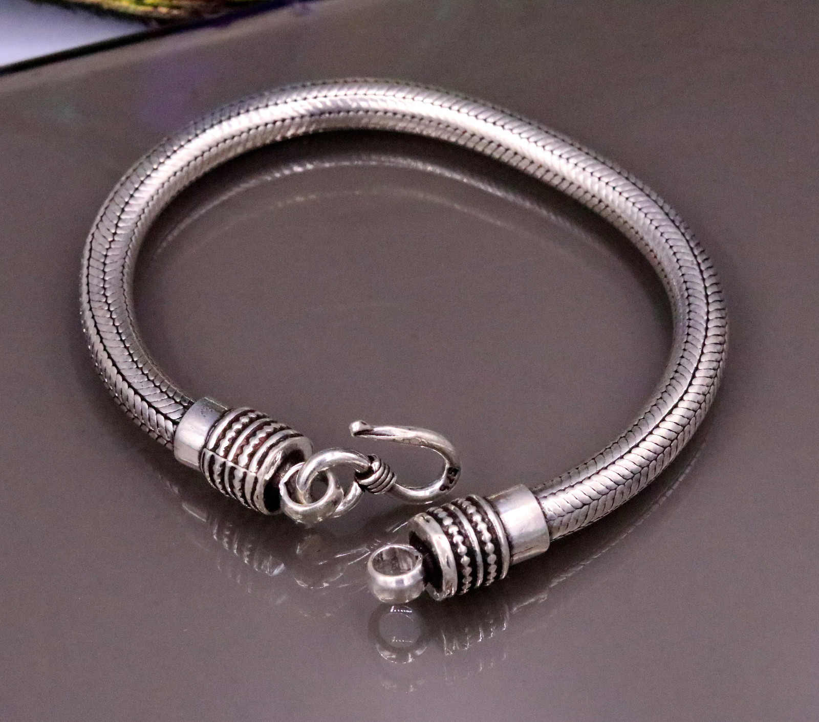 5 mm925sterling silver snake chain customized bracelet sbrm72