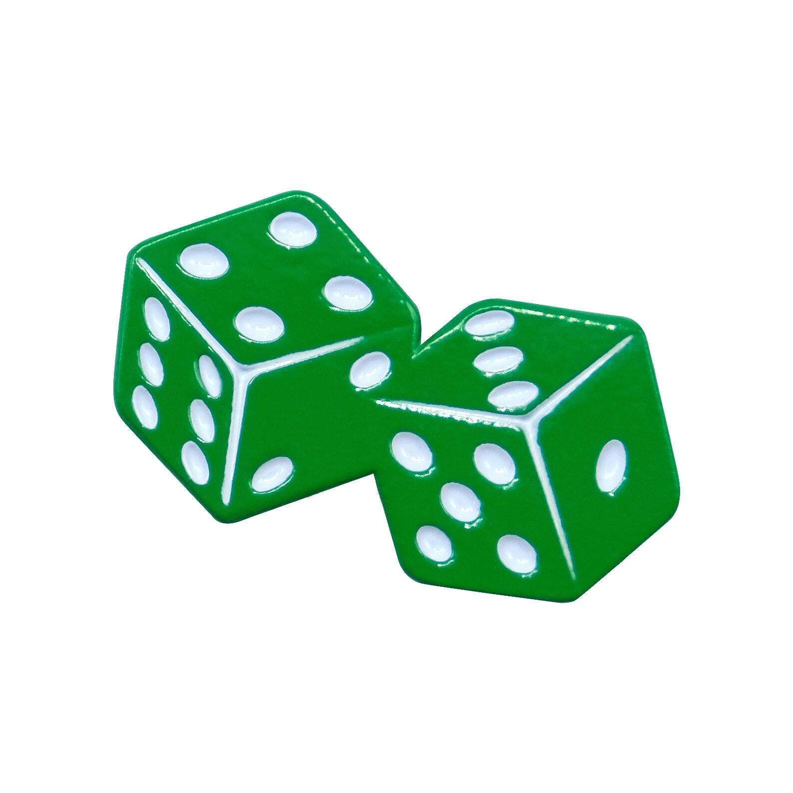 Dice Lapel Pin – Green