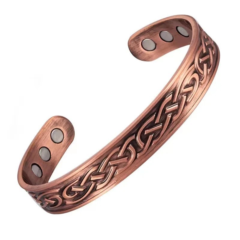 Copper Magnetic Bracelet for Arthritis Pain Relief Powerful Magnets Energy Cuff