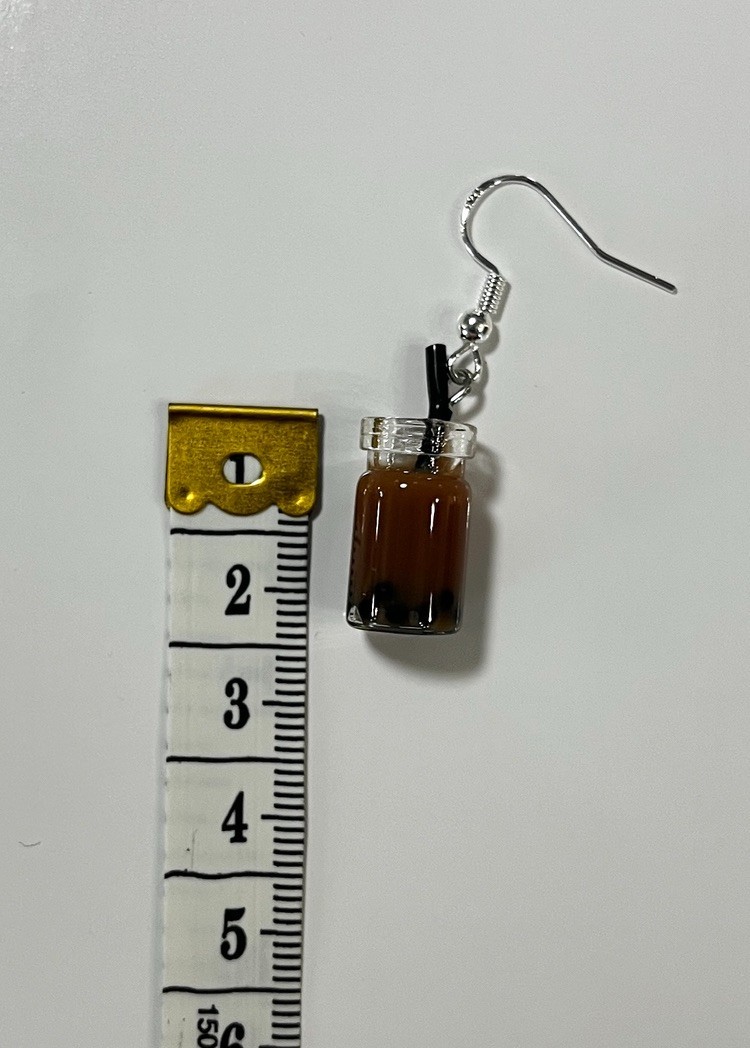 ESPRESSO BOBA TEA Dangle Earrings Espresso Boba Tea Earrings Collection