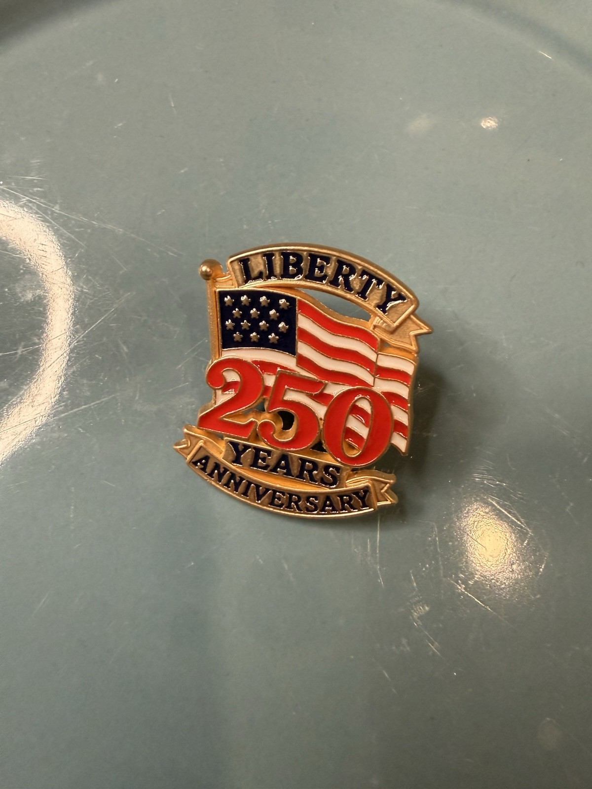 Enamel Pin America 250 Years Anniversary Liberty Lapel United States Patriotic