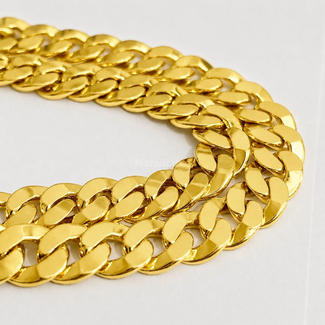 20″Premium Gold Filled Heavy Cuban Curb Chain | High Glossy Polish Necklace
