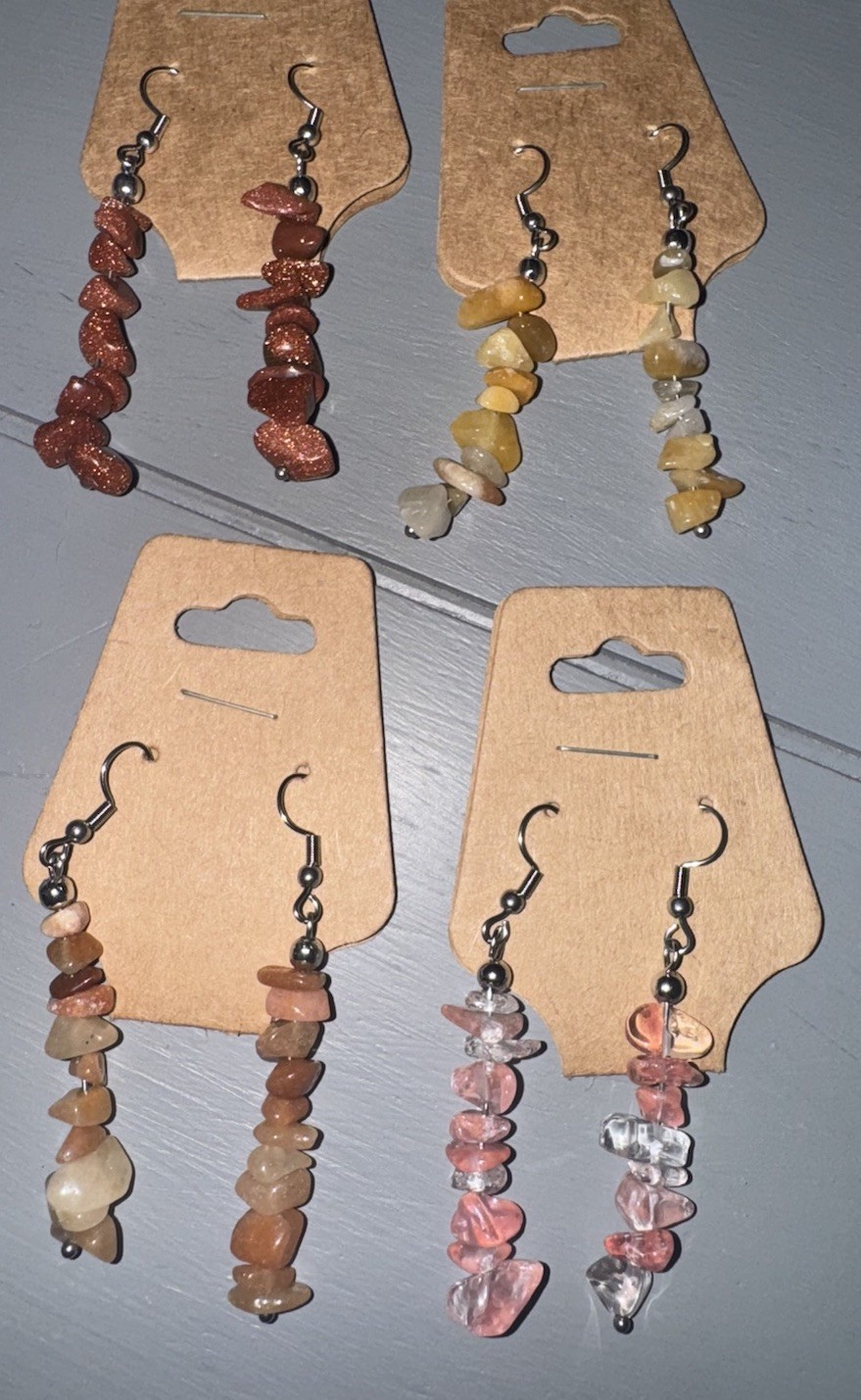 Bohemian Crystal Earrings Various Colors BOHO Fashion Earrings Jewelry