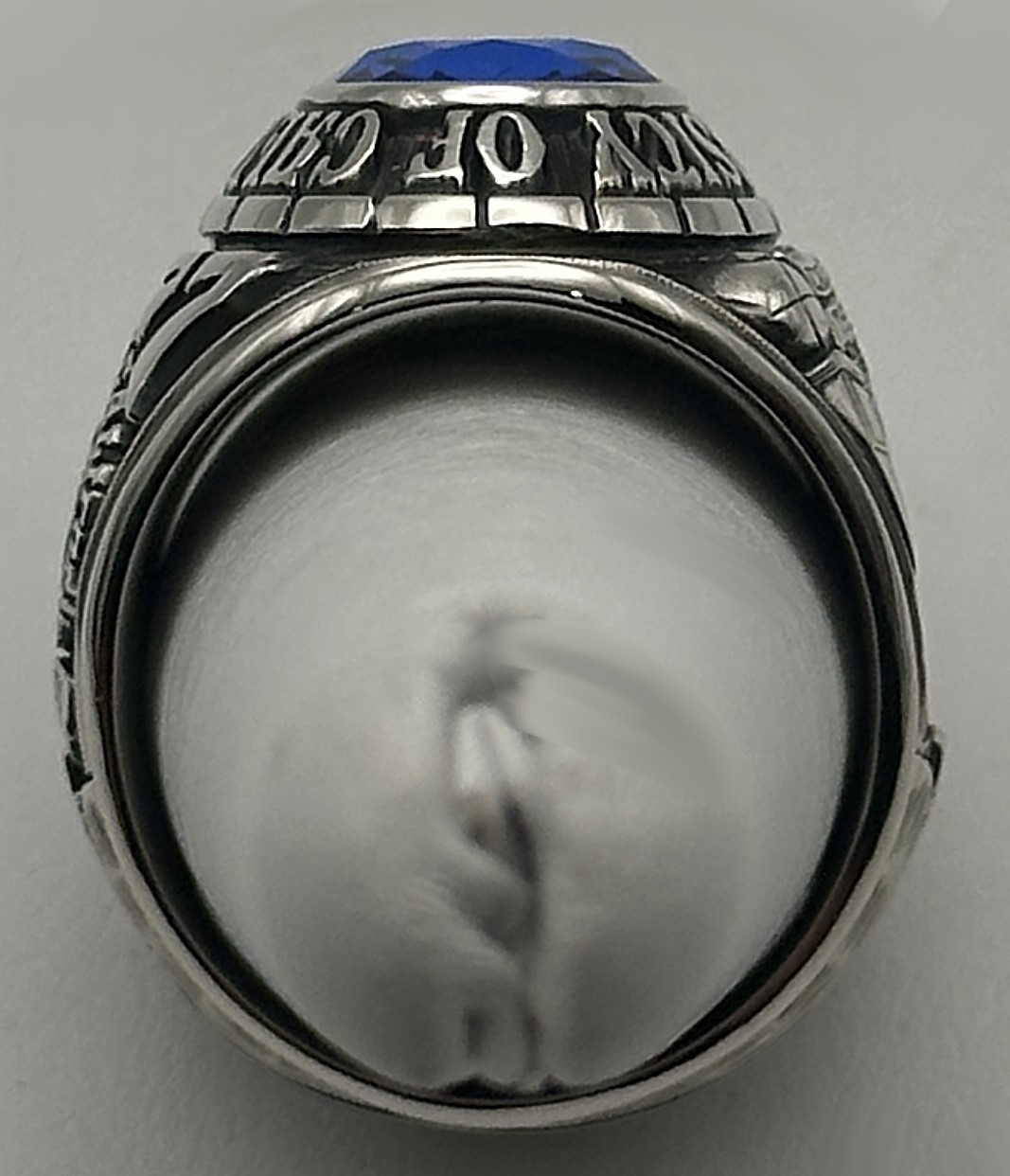 9k White Gold Josten’s Class Ring, Cal Berkeley, Size: 10.5 17.1 grams
