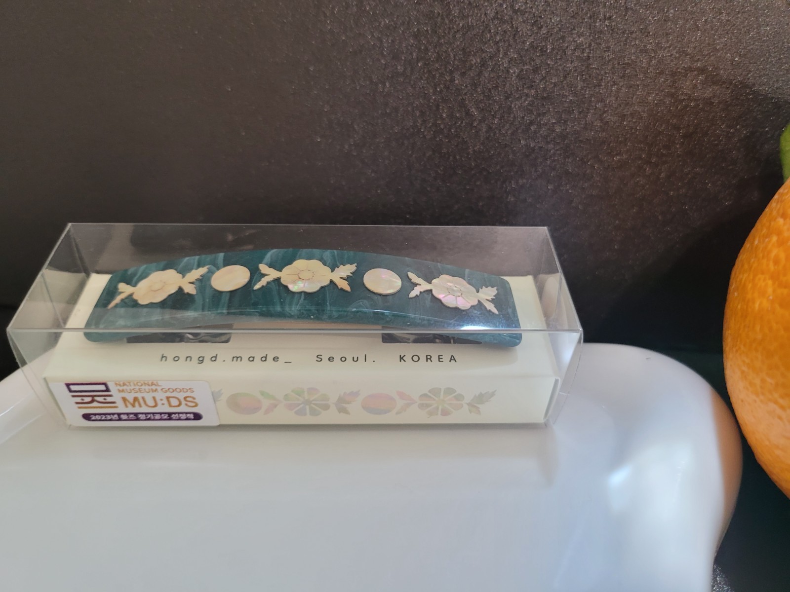 National Museum of Korea Mother of Pearl Hair Pin Clip Korean Traditional Beauty