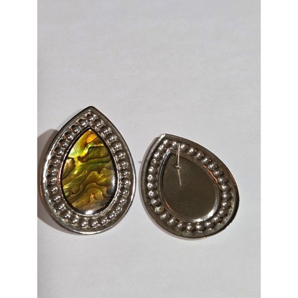 Lot of 5 Silver Tone Earrings Various Eras
