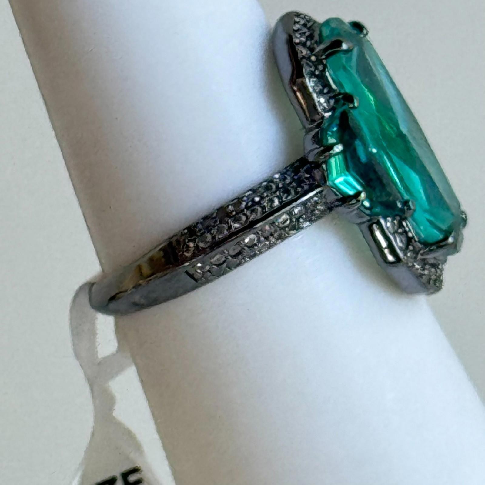 Bomb Party Sirens Ring Sz 7 RG63402 “The Ocean’s Vow” Paraiba Tourmaline on Hema