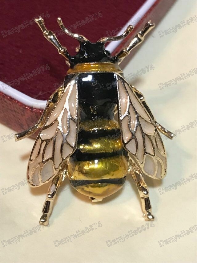 Art Nouveau Style BEE BEEKEEPERS BROOCH Shawl Pin Vintage Inspired Jewellery