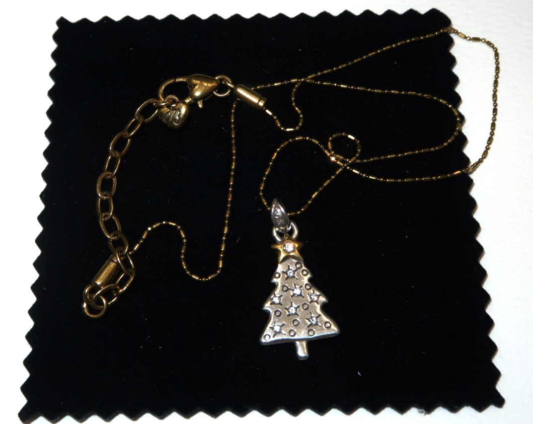 Brighton “Happy Holidays” Christmas Tree Necklace and Earrings