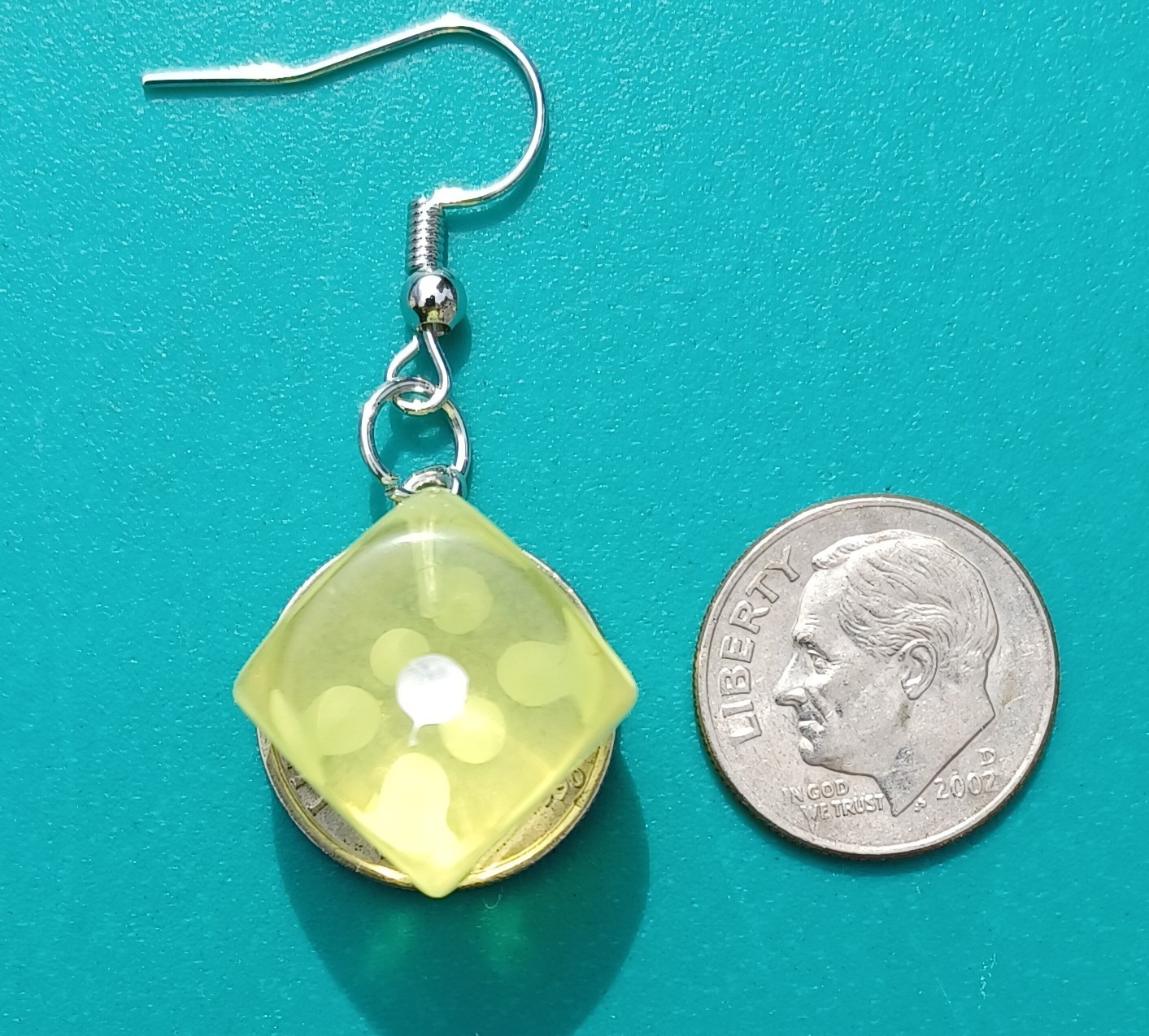 Novelty Dice Earrings -1 Pair – Assorted Colors – Fast Shipping From USA