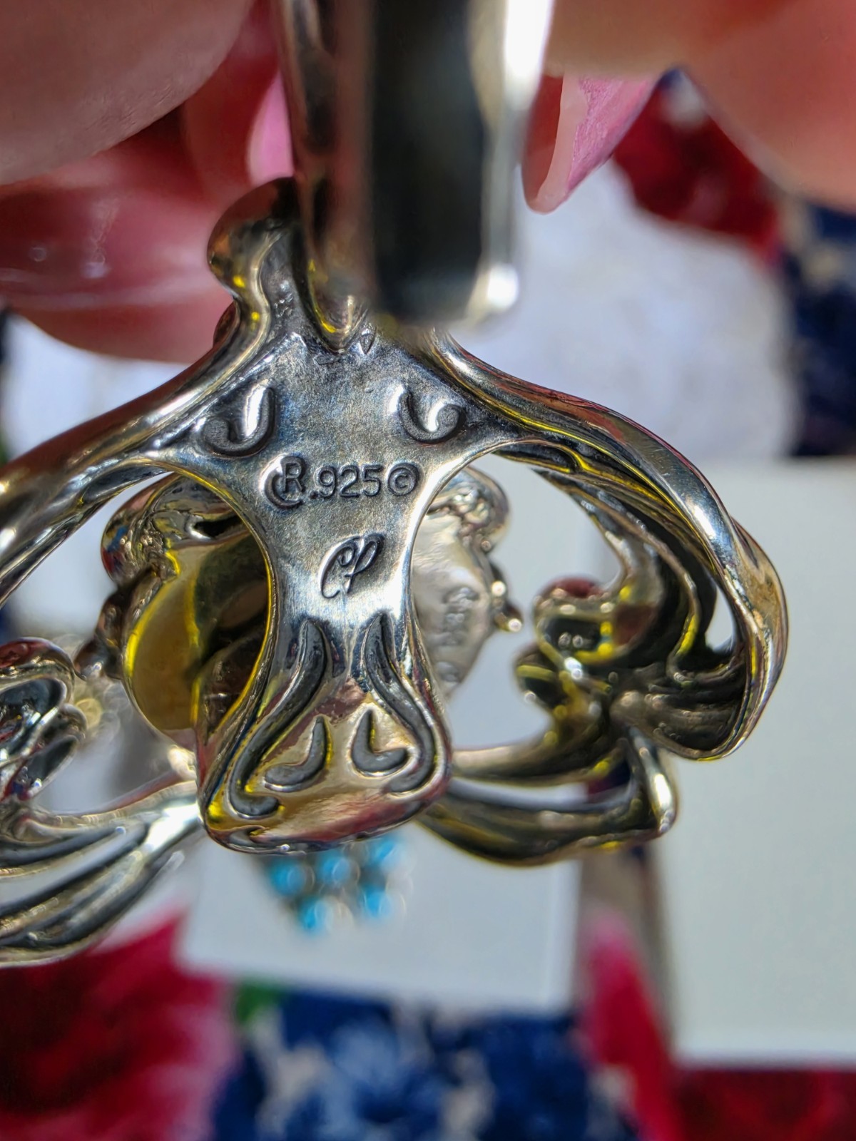 Beautiful Carolyn Pollack Relios Interchangeable Pendant and Ring Magnetic Set
