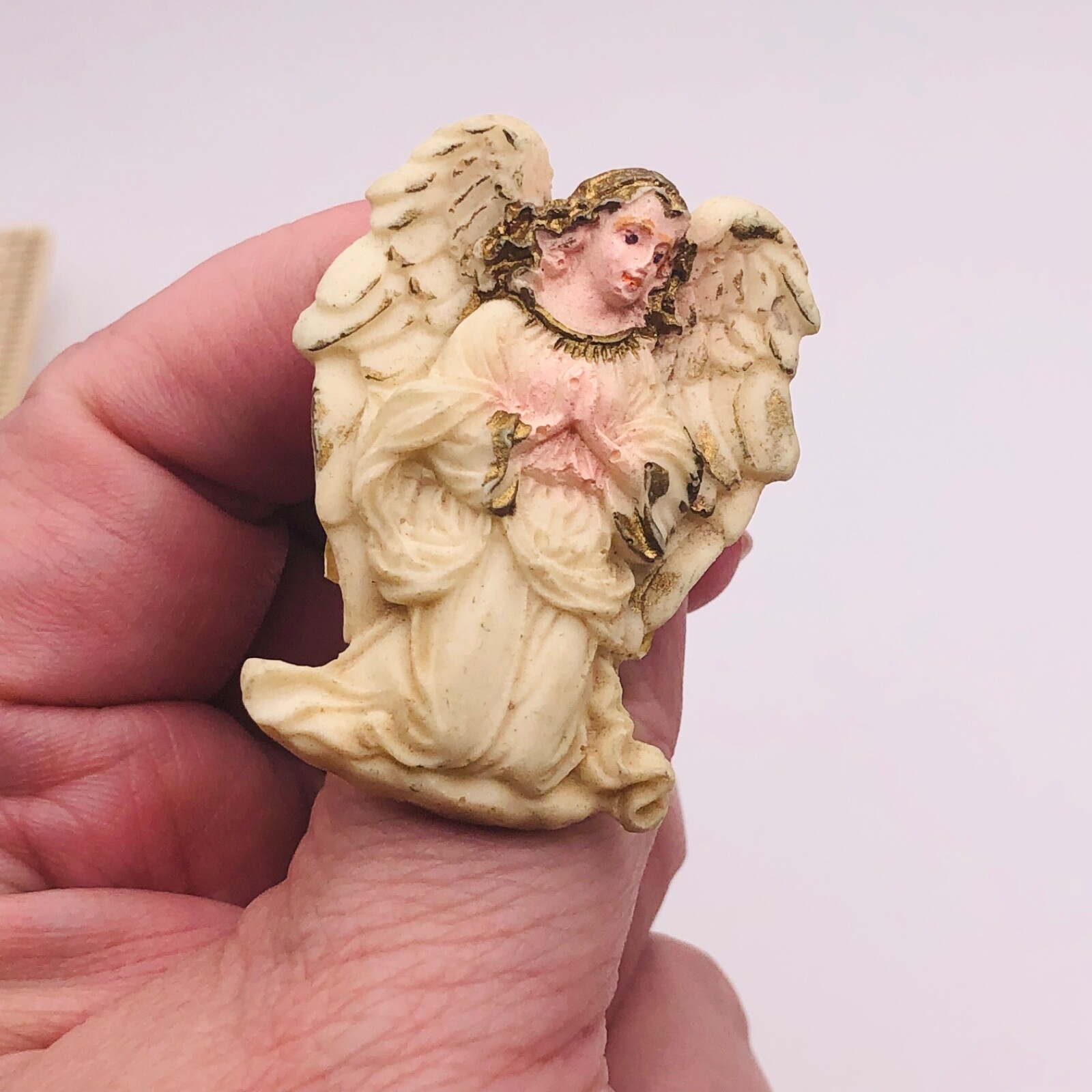 Lot of 3 Seraphim Classics 1990s Roman Inc Christmas Angel Brooches Pin L81