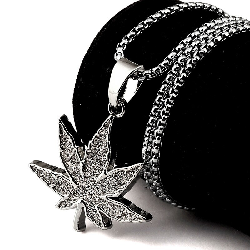 Flower Leaf Pendant Chain Necklace Set Fashion Jewelry