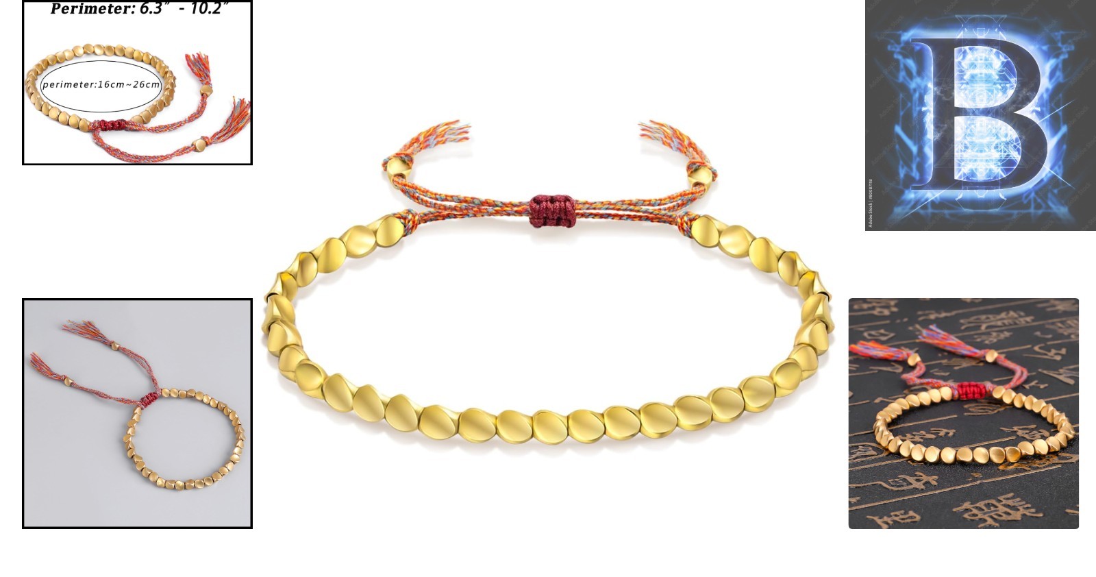 Trendy Handmade Tibetan Copper Bracelet Set – Adjustable Luck-Attracting Jewelry
