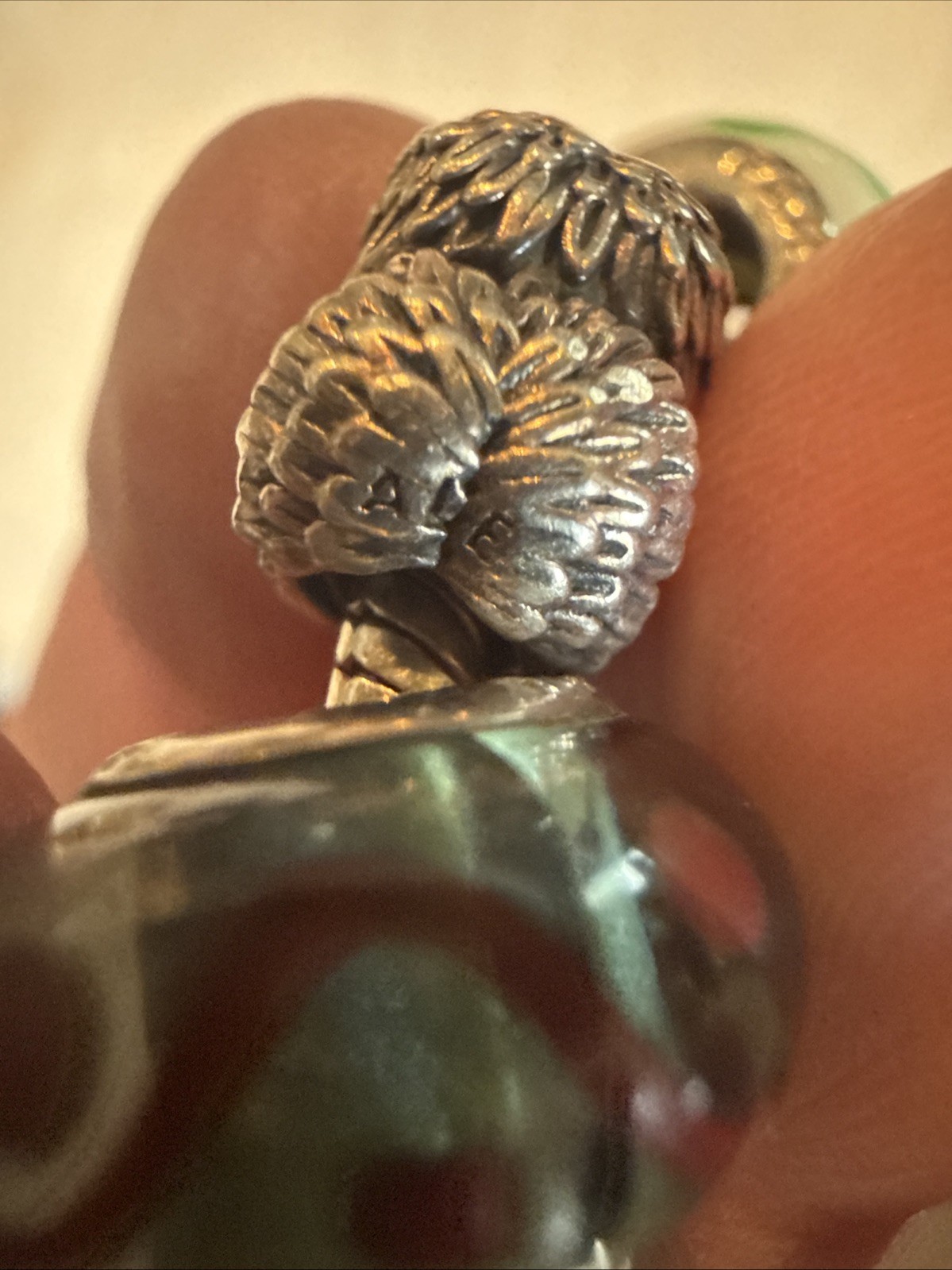 Authentic PANDORA Bracelet Lot of 10 w/ Rare 14K Gold Ring Box & Angel Wings