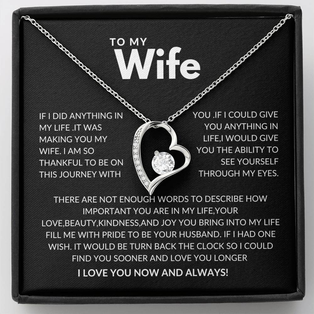 To My Wife Necklace, Gift For Wife, Anniversary Gift For Wife, Necklace For Wife