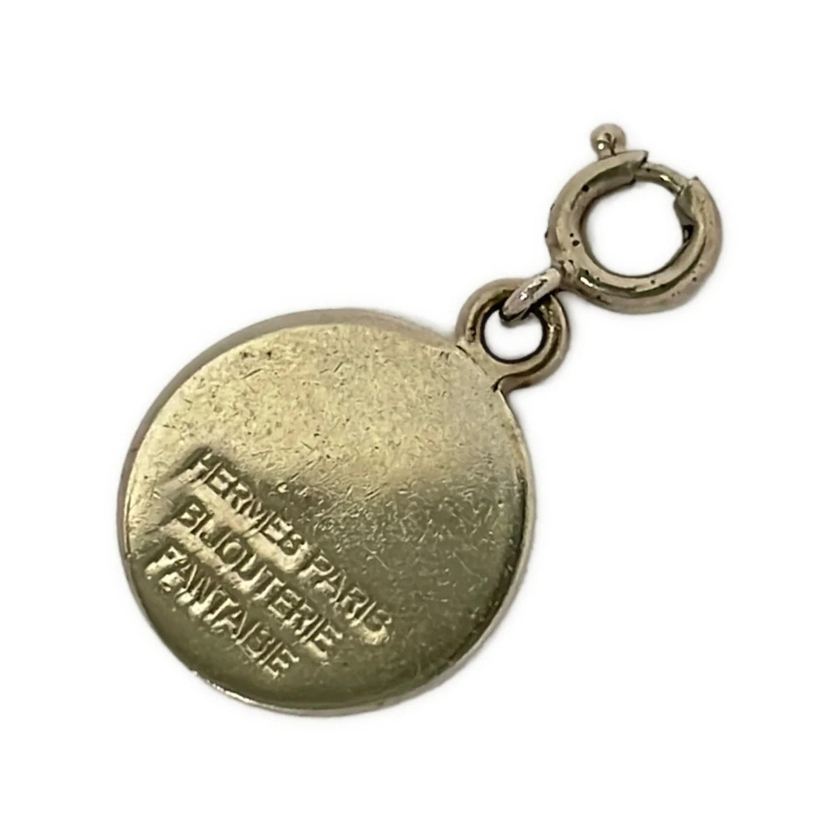 HERMES Selle Silver Hardware None Pendant Head