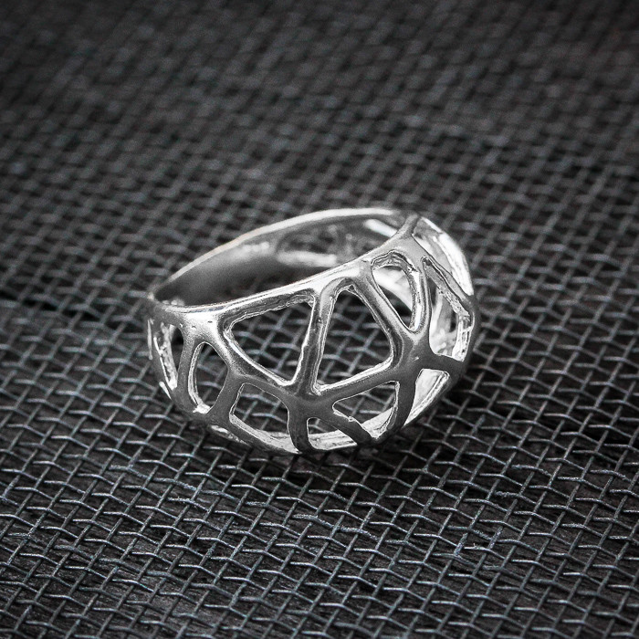 Not Enhanced 925 Sterling silver 925 Ring plating white and black From Thai