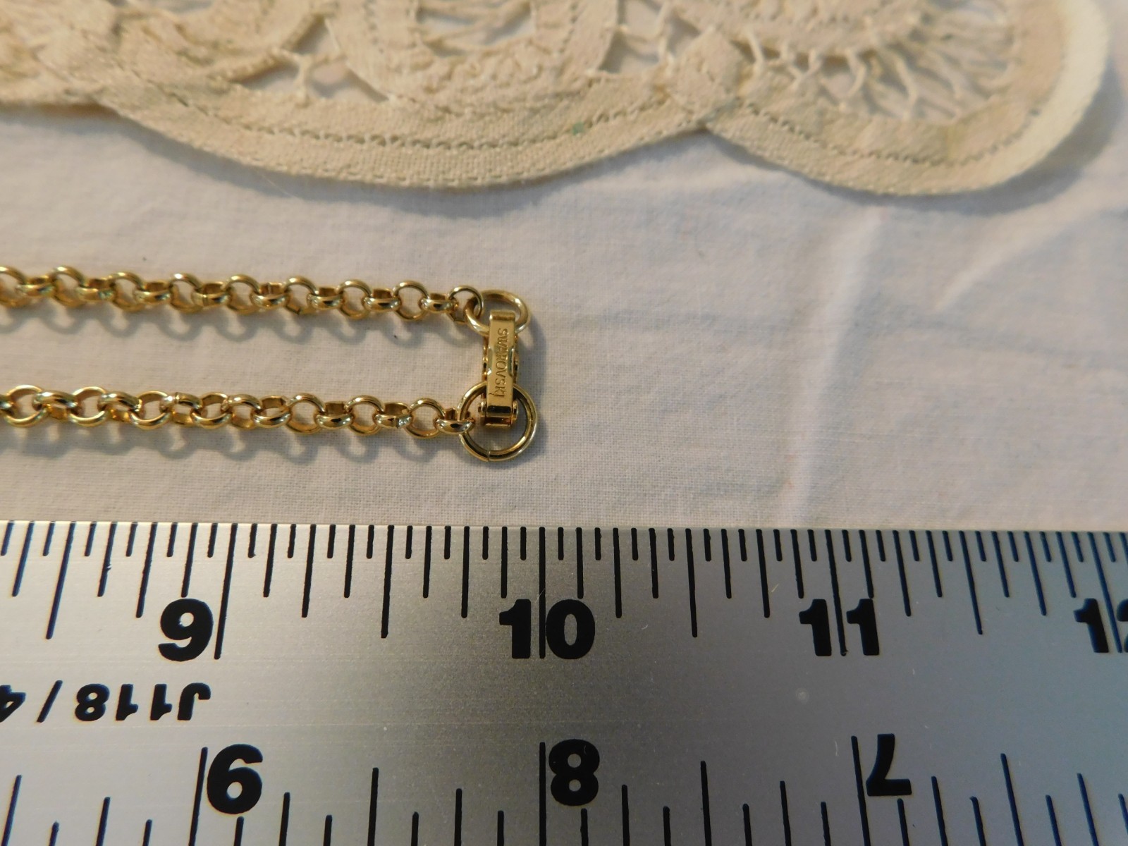 Authentic Swarovski Crystal Teddy Bear Jointed Pendant Necklace