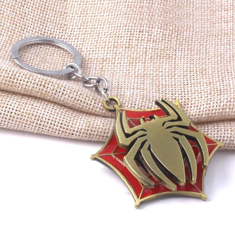 1pc Cartoon Spider Blade Metal Keychain Trendy Movie Fan Gift Pendant – NEW
