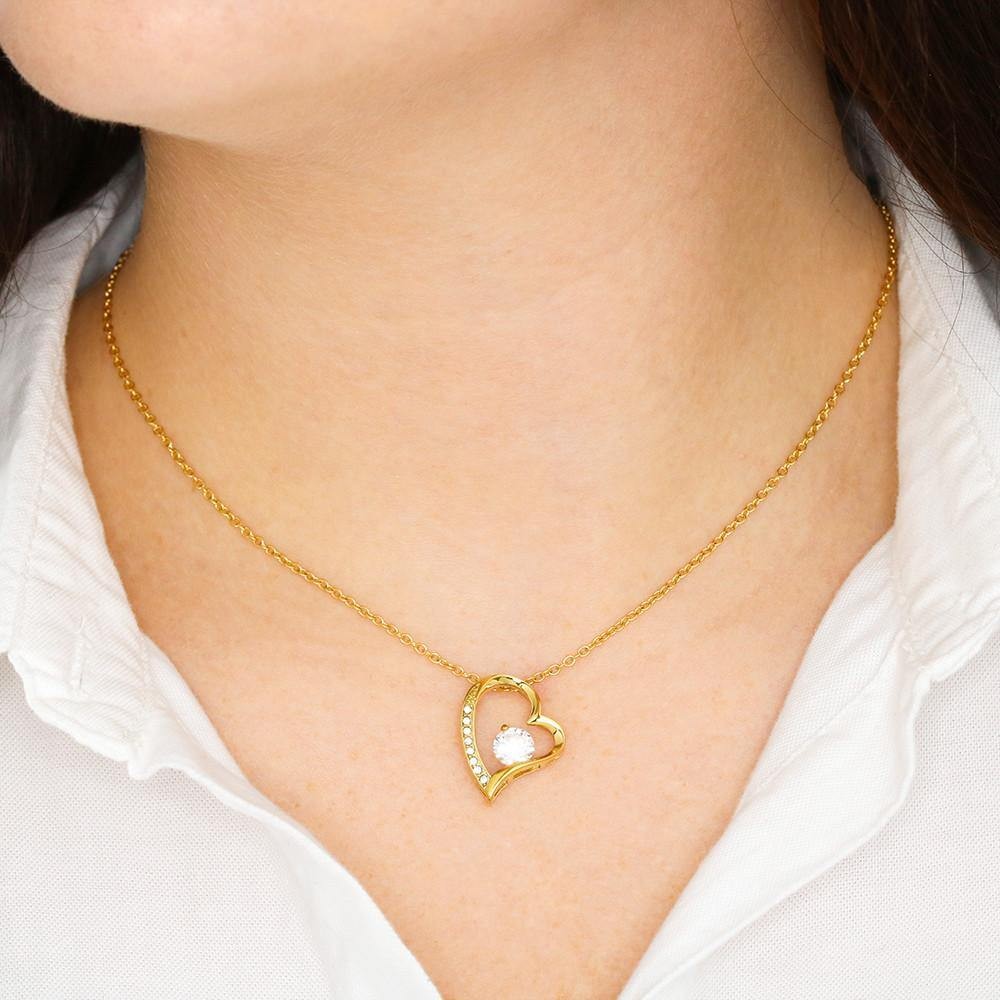 Forever Love Necklace, For Daughter, Gift For Our Daughter, Shineon Jewelry, Chr
